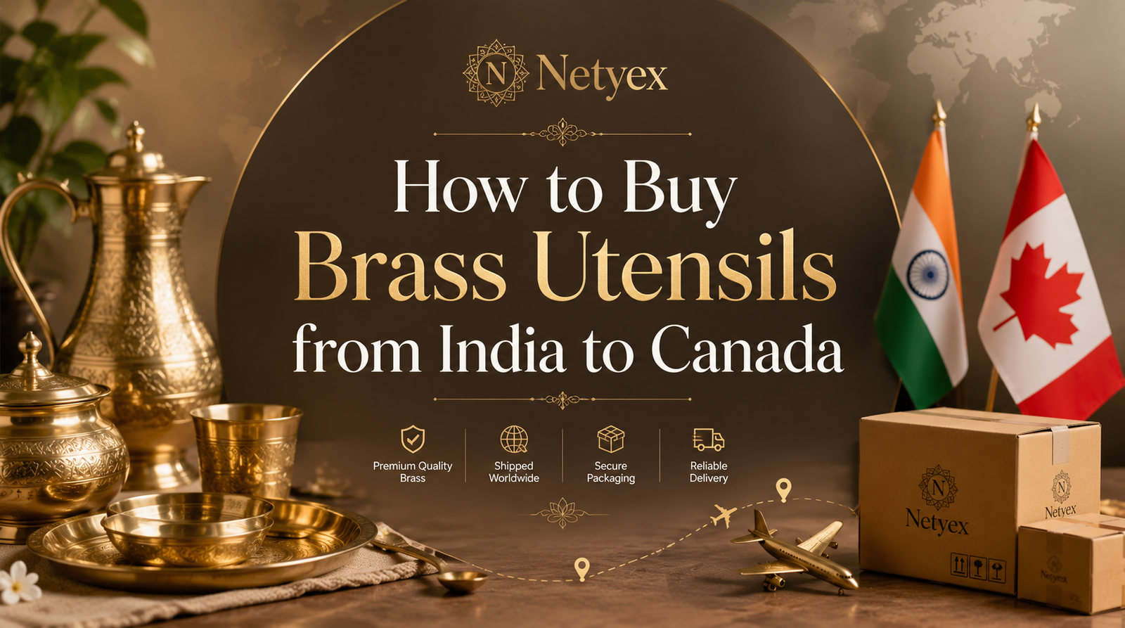 How to Buy Brass Utensils from India to Canada