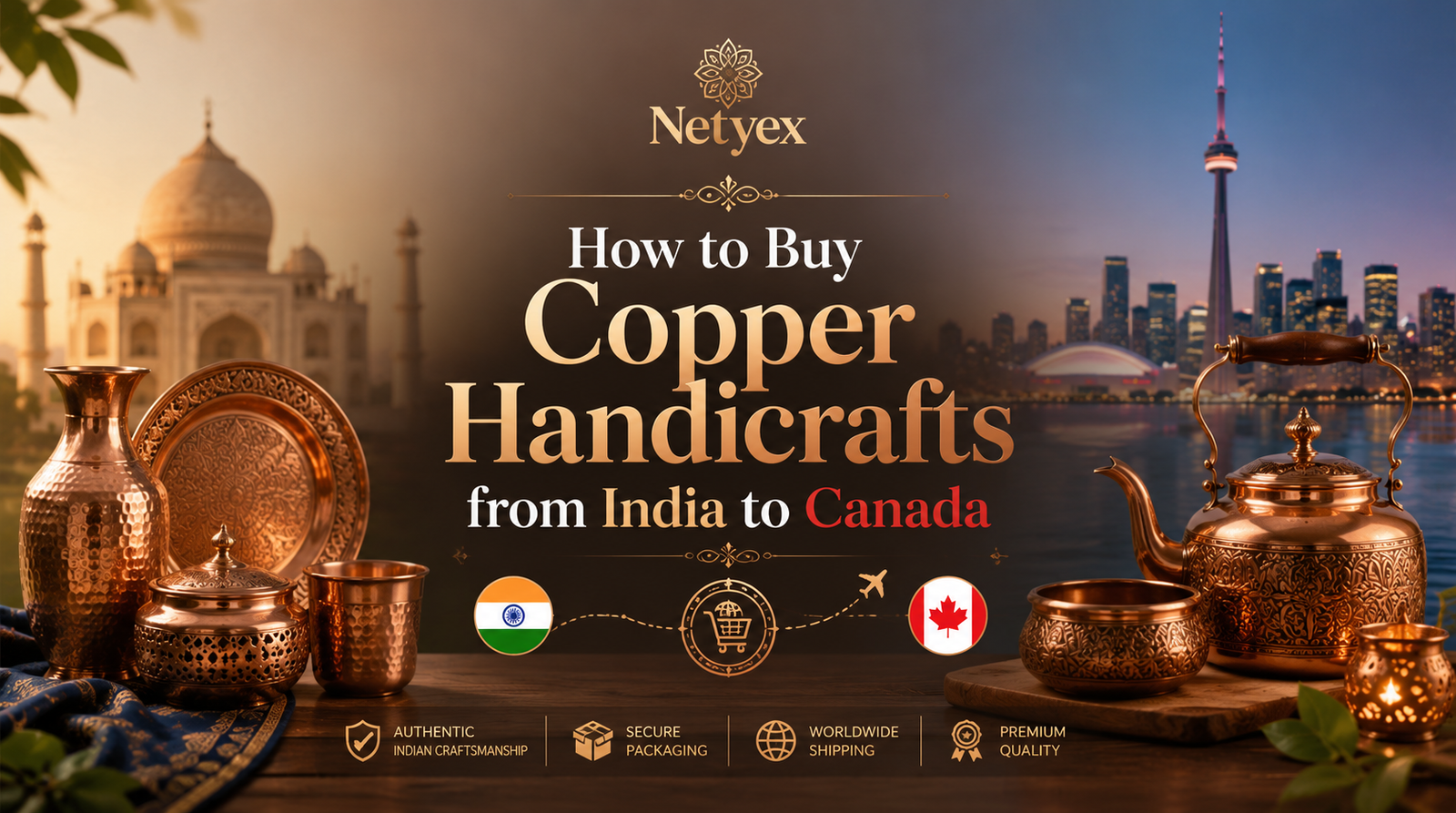How to Buy Copper Handicrafts from India to Canada