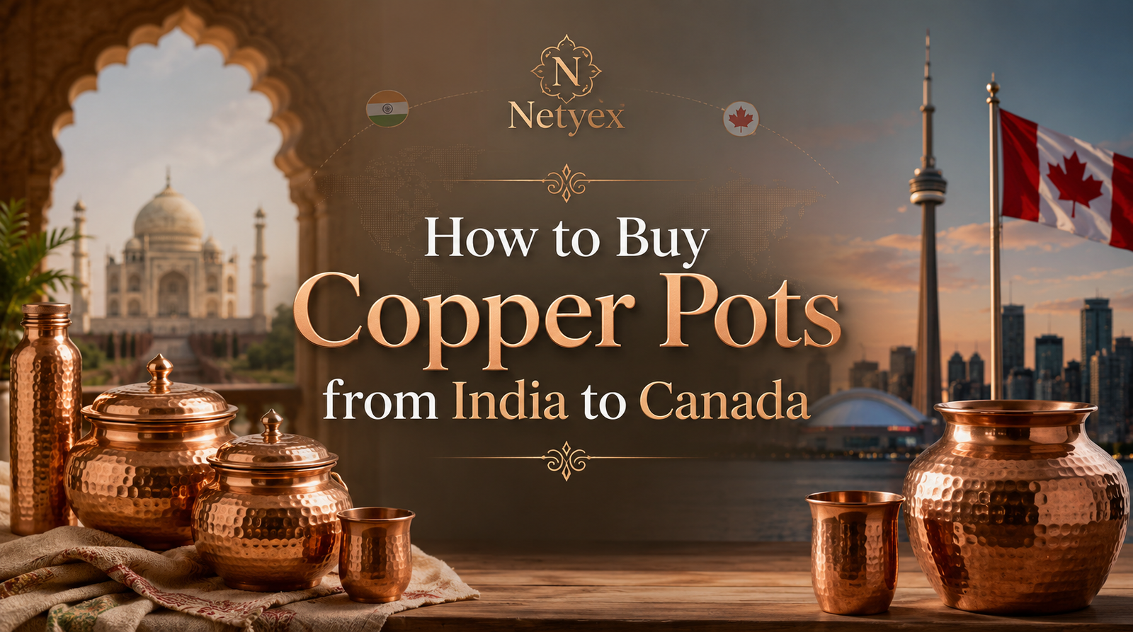How to Buy Copper Pots from India to Canada