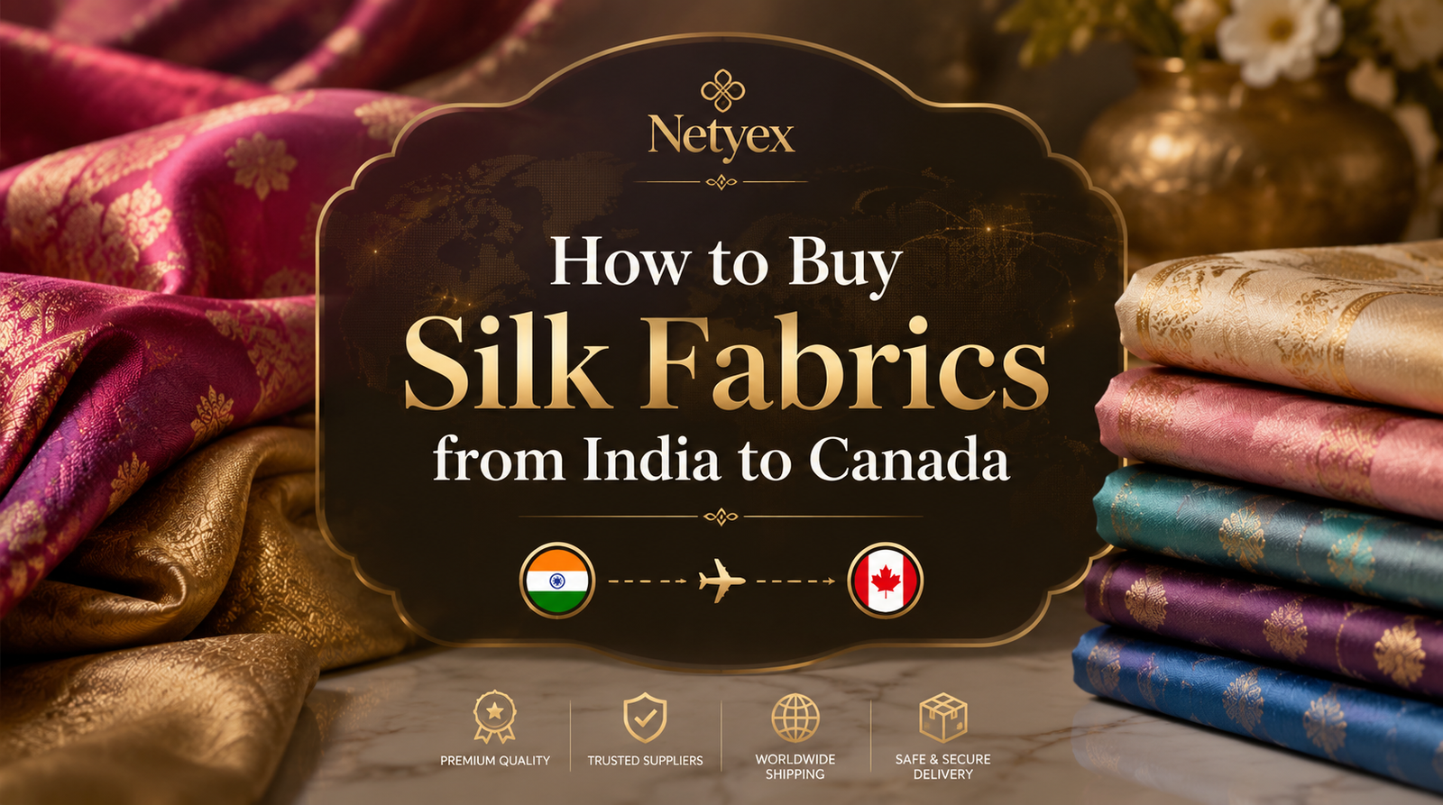 How to Buy Silk Fabrics from India to Canada
