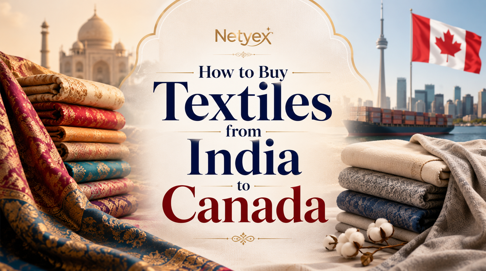 How to Buy Textiles from India to Canada