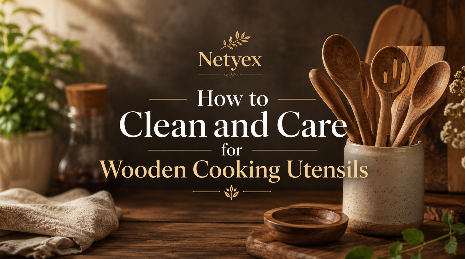 How to Clean and Care for Wooden Cooking Utensils