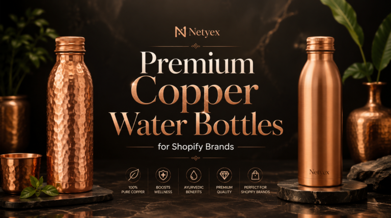 Premium Copper Water Bottles for Shopify Brands
