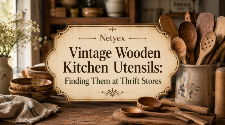 Vintage Wooden Kitchen Utensils: Finding Them at Thrift Stores