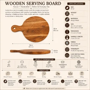 Wooden Mango Wood Serving Board