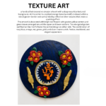 Handcrafted Textured Ganesh Decorative Wall Art