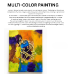 Multi-Color Abstract Painting – Contemporary Handcrafted Wall Art