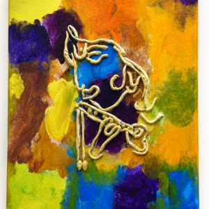 Multi-Color Abstract Painting – Contemporary Handcrafted Wall Art