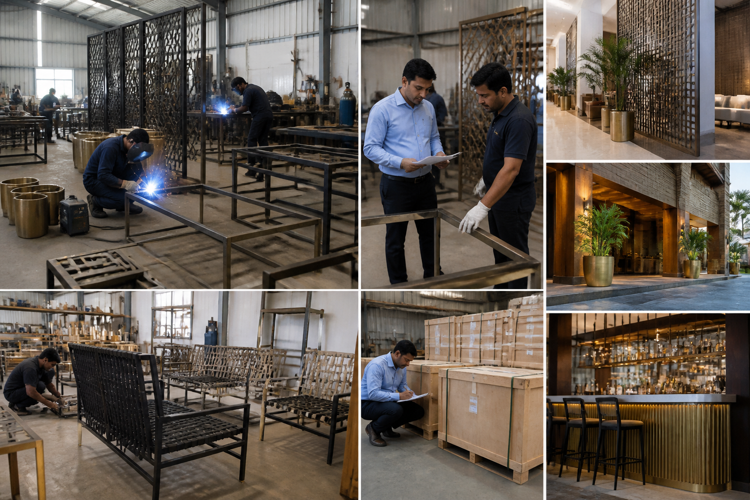 Hospitality FF&E in India: How Purchasing Agents Cut 30% on Custom Public Space Metalwork