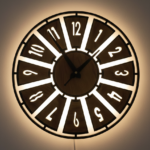LED Backlit Radial Wall Clock