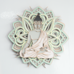 3D Buddha Mandala Wall Art