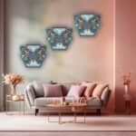 3D Butterfly Hexagon Wall Art