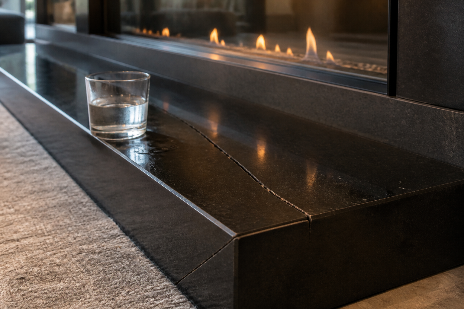 Thermal Shock Thresholds: Why Dense Black Granite Fractures on High-Output Linear Fireplace Hearths