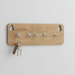5-Hook Wall-Mounted Key & Utility Rack