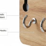 5-Hook Wall-Mounted Key & Utility Rack