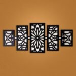 5-Piece Floral Metal Wall Art