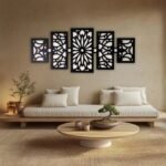 5-Piece Floral Metal Wall Art