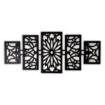 5-Piece Floral Metal Wall Art