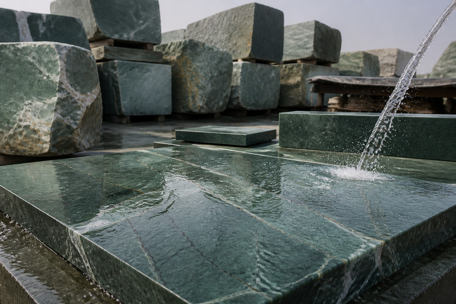 Sourcing Indian Green Marble: Testing Structural Density and Resin Penetration for Wet Environments