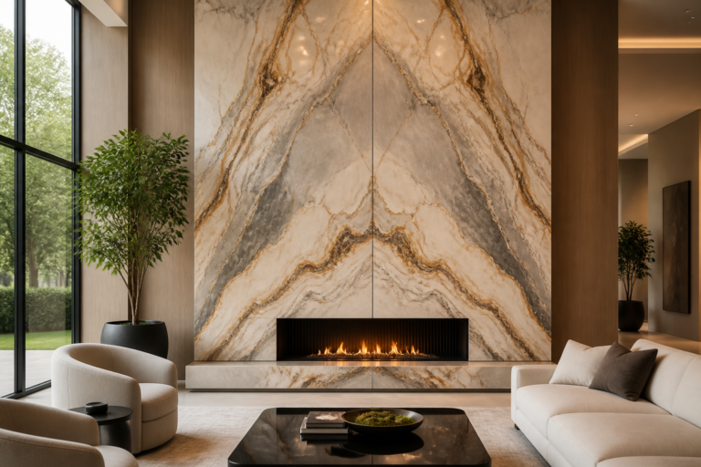 Mastering Vein Matching: How to Plan Bookmatched Marble Slabs for Feature Walls