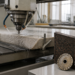 Diamond Tooling Life and Spindle Speeds: Optimizing CNC Miter Cutting for Dense Quartzite and Granite