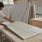 Evaluating Fiberglass Mesh and Epoxy Backing on Fragile Marble Slabs