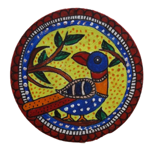 Authentic Madhubani Art – Vibrant Bird & Nature Folk Painting