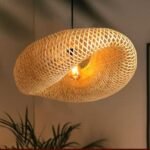 Handwoven Natural Fiber Pendant Lamp – Artisan Collection