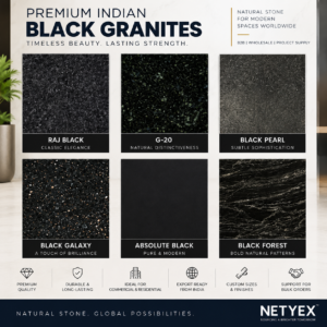 Black Granite Collection – Premium Indian Natural Stone for B2B, Wholesale & Commercial Projects