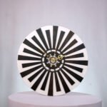 Black & White Radial Designer Wall Clock