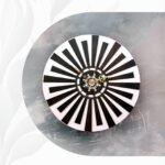 Black & White Radial Designer Wall Clock