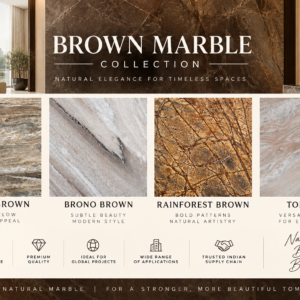 Brown Marble Collection – Fantasy Brown, Brono Brown, Rainforest Brown & Torentto