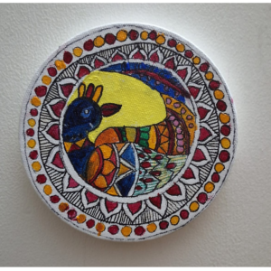 Colorful Folk-Art Peacock Wall Decor