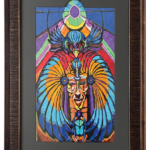 Colorful Framed Textile Wall Art