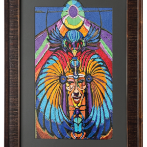 Colorful Framed Textile Wall Art