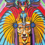 Colorful Framed Textile Wall Art