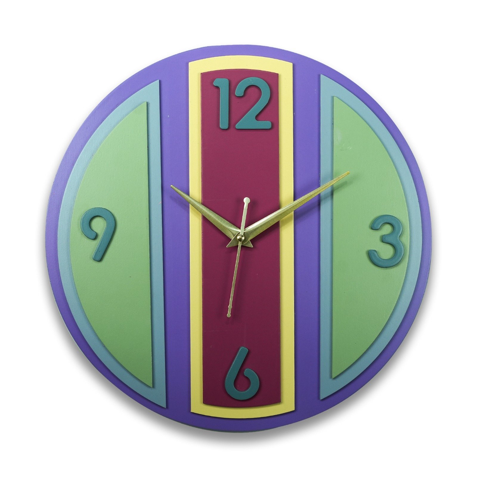 Netyex Colorful Geometric Decorative Wall Clock