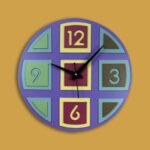 Colorful Geometric Decorative Wall Clock
