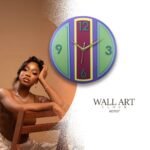 Colorful Geometric Decorative Wall Clock