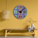 Colorful Geometric Decorative Wall Clock