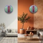 Colorful Geometric Decorative Wall Clock