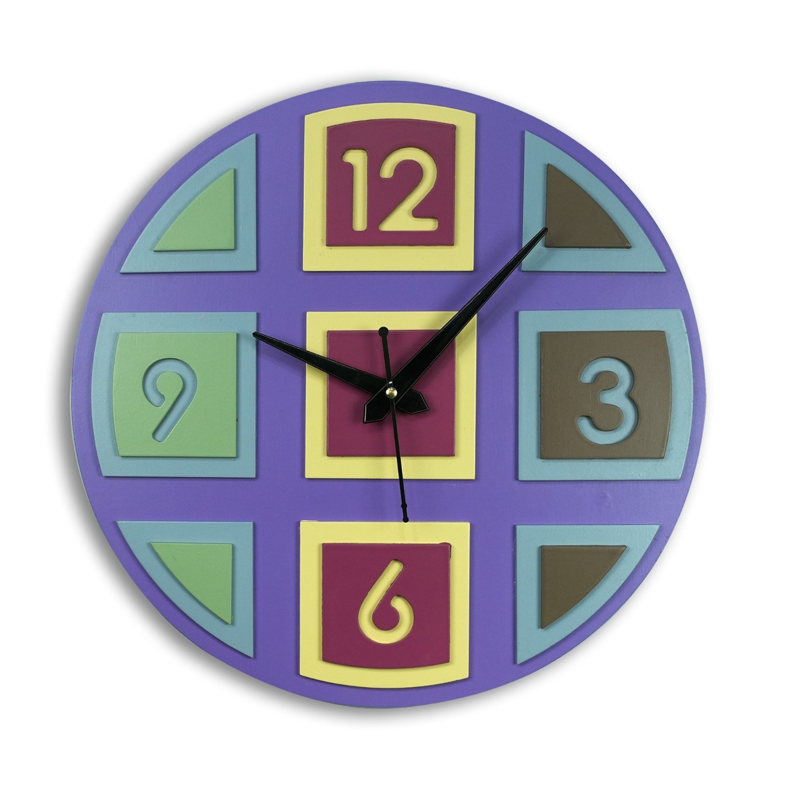 Colorful Geometric Decorative Wall Clock