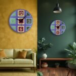 Colorful Geometric Decorative Wall Clock
