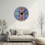 Colorful Geometric Decorative Wall Clock