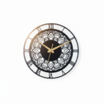 Decorative Roman Numeral Wall Clock – Mandala Design