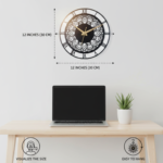 Decorative Roman Numeral Wall Clock – Mandala Design