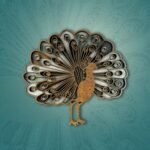 Decorative Wooden Peacock Wall Art