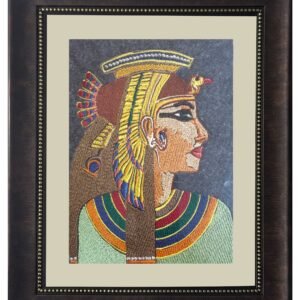 Egyptian Queen Cleopatra Embroidered Wall Art