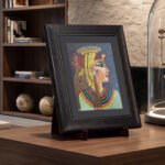 Egyptian Queen Cleopatra Embroidered Wall Art