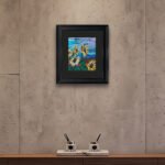 Embroidered Sunflower Landscape Wall Art